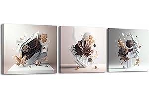 Piy Painting 3X Wall Art Set Canvas Picture Canvas Paintings 12x12in Photograph Art Painting Framed Image Print for Living room Bedroom Yoga Room