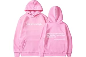 ARTSIM Dear Person Behind Me Sweatshirt Hoodie, You Are Enough Dear Person Behind Me Sweatshirts for Women Men,Y2K Hoodies