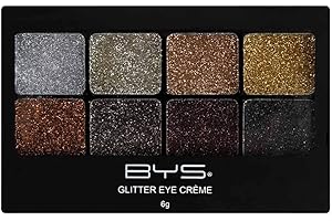 BYS Maquillage - Palette Glitter 8 couleurs