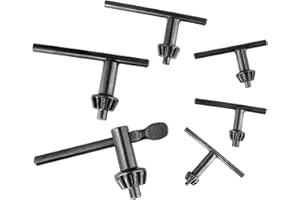 QWORK® 6 Stück Bohrfutterschlüssel Set, Ersatz Bohrfutterschlüssel für Bohrer, für 4/6/10/13/16/20 mm Bohrfutter