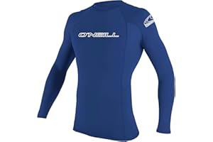 O'Neill Wetsuits Men's Basic Skins UPF 50+ Long Sleeve Rash Guard Rash-Guard-Shirts (Pack of 1)