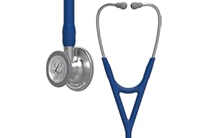 3M Littmann Cardiology IV Diagnostic Stethoscope, Standard-Finish Chestpiece, Navy Blue Tube, Stainless Stem and Headset, 27 inch, 6154