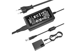 TKDY ACK-E18 Alimentation AC fournie DR-E18 Kit chargeur coupleur CC pour Canon EOS Rebel T6i T6s T7i T8i SL2 750D 760D 850D 77D 200D 250D Kiss X8i X9i X10i 8000D 900D RP caméras