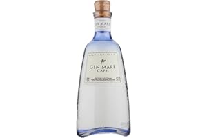 GINMARE Gin Mare Gin méditerranéen 42,7% Vol. 70 cl - Rafraichissant aux Notes de Thym, Citron, Bergamote et Romarin - A Déguster avec du Tonic ou en Cocktails Negroni