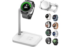 AOJUE Universelle verstellbare Smartwatch-Ladestation mit Teleskopständer, kompatibel mit Samsung Galaxy, Google Pixel, Huawei, Garmin, AMAZTIM, Fossil, Fitbit, Amazfit, Suunto, Xiaomi(02S-W)