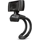 Trust Trino Webcam HD con Microfono Incorporati, 1280 x 720, USB 2.0, Video Camera per PC con Pulsante Foto, Supporto Univers