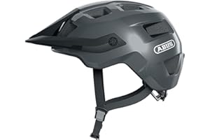 ABUS Casco MTB MoTrip - robusto casco da bici con visiera regolabile in altezza per mountain biker - vestibilità personalizzata - unisex