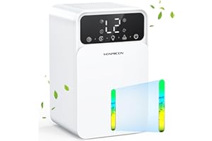 HONMICON Mini Deumidificatori Portatile e Silenzioso per Casa, Deumidificatore con 7 Colori LED, Molteplici Modalità, Funzione Timer, Contro Muffa e L'umidità, Purificazione Dell'aria, Ideale per Bagno, Garage
