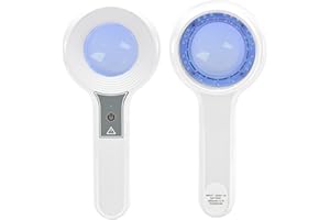 GHWMYD lampe de wood,led395nm U - V lampe de poche testeur, rechargeable, adapté pour les taches sèches/chat et chien soins/détection de la peau/urine pour animaux de compagnie