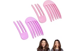 OHREN 4 Pezzi Clip Volume, Sollevatori Radici Capelli, Fermagli per Capelli per Frangia Voluminosa e Acconciature con Corona Alta