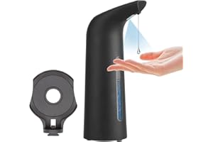 MAMIDDLE Automatyczny dozownik mydła dozownik mydła łazienka kuchnia inteligentny czujnik ruchu na podczerwień do domu, biura, łazienki, hotelu (400 ml, czarny)