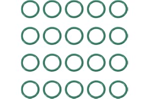 PATIKIL 20pcs Junta Tórica de Goma de Flúor, Junta de Sellado Métrico FKM O Ring Reemplazo para Sellar Fontanería Maquinaria Válvulas de Fontanería, Verde, 12.5x9.5x1.5mm (OD*ID*Ancho)