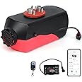 Triclicks 12V 5000W Air Diesel Heater Parking Heater 10L Tank Remote Control LCD Display For Truck, Boat, Car Trailer, Motorhomes, Touring Car, Campervans, Caravans (Style 1-with App)