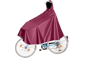 Fayemint Mantella da Bicicletta, Impermeabile Portatile con Cappuccio, per Mountain Bike, Bici Elettriche
