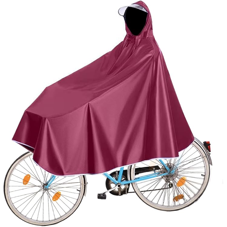 Poncho Antipioggia Per Bicicletta - Impermeabile Unisex Riutilizzabile