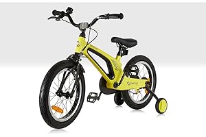 BEEHIVE TOYS & GIFTS Beehive Yellow and Black Children's Bicycle with Stabilisers Brakes and Bell 16 inch Age 4-7 Kids