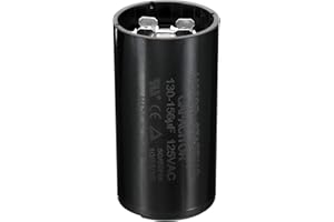 PATIKIL Motor Start Capacitor, 130-156uF/Mfd 125VAC 50/60Hz CD60 Run Capacitor Motor Starting Capacitor for Electric Motor Starts Running