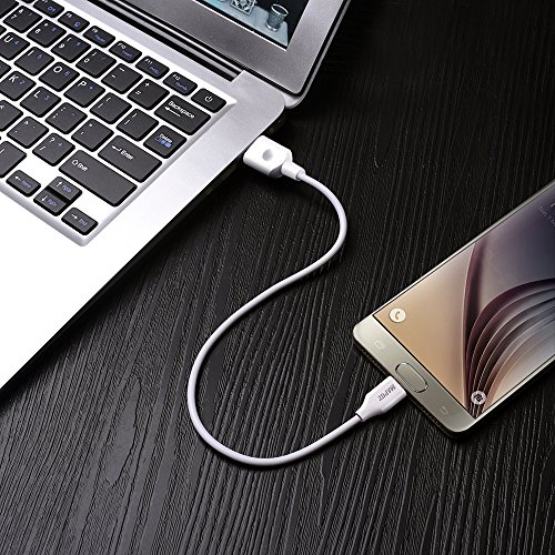 Micro USB Kabel MAPUX Ladekabel Datenkabel aus Solide Stecker (180cm) für Samsung, Huawei, LG, Sony, Motorola, HTC, Nokia, Google Nexus und andere Android Geräte(Weiß) - 4