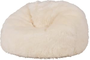 Icon Pouf en Fausse Fourrure pour Enfants, Pouf Enfant, Pouf Poire de Salon