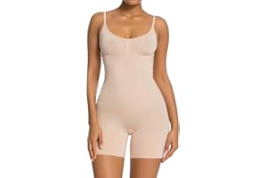 SHAPERX Body pełne dla kobiet, bezszwowe. modelujące brzuch, z szortami