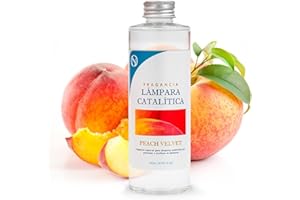 M MAMA MANUELA Fragancia para Lámpara Catalítica Aroma Peach Velvet (500ml)- Elimina Malos olores e impurezas, perfuma y Limpia. Compatible con Todas Las lámparas catalíticas.