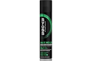 Syoss - Laca Max Fijación, 1 uds de 300ml, 48h de fijación Mega Fuerte, Ayuda a proteger el pelo de la humedad y de los rayos solares, Cabello como recién salido de la peluquería