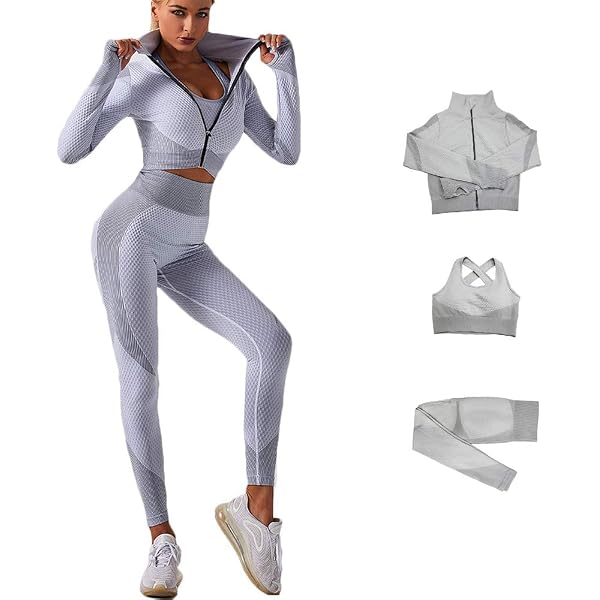 Survêtement Femme 2 Pièces Brillant - Crop Top + Pantalon Jogging, Pour Festival, Techno, Carnaval, Club, Danse, Déguisement