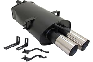 NOVUS SPORTAUSPUFF GRUPPE N Novus Sportauspuff Endschalldämpfer Gruppe N A3032E76RL mit Endrohr 2 x 76mm RL-Design