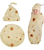 FainFun Couverture Burrito, 150 * 150 C Couverture Tortilla, Tortilla Blanket Chaude et Douce