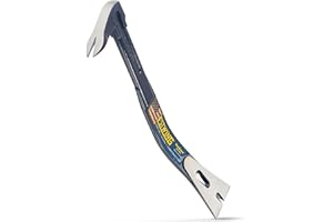 Estwing Pro-Claw Pry Bar - 16" 3-in-1 Roof/Siding/Construction Tool with Nail Puller & Pry Blade - RSC
