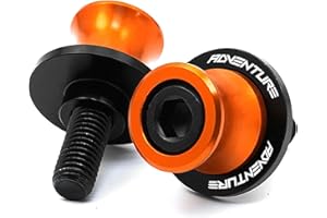 ZESIDIMO 2 pièces M10 diabolos cliquets support de moto accessoires pour 390 790 890 990 1050 1090 1190 1290 Adventure (Orange)