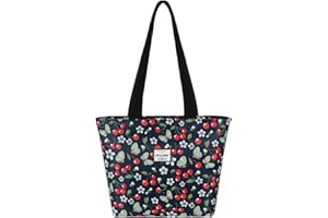 HAWEE Donna Tote con Zip Grande - Borsa a Tracolla Casual, a Mano, a Spalla Impermeabile - Leggera Borsetta per Quotidiano, Vita, Scuola, Lavoro, Spiaggia