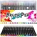 Produktbild Huttoly Brush Pen Set 20+1 Watercolor Pinselstifte, Aquarellstifte 20 Farben und einem befüllbaren Wassertankpinsel für Bullet Journal, Kalligraphie, Malen, Hand-Lettering, Zeichnungen und Geschenk