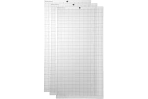 Lechnical Alfombrilla de corte de repuesto, adhesiva transparente, alfombrilla con rejilla de medición de 12 x 24 pulgadas para Silhouette Cameo Explore Plotter Machine 3PCS