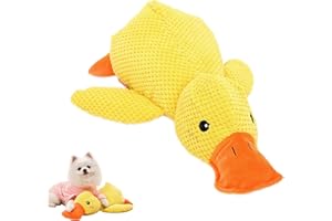 AILISK Quack Quack Protenmond Original Antistressente für Hunde | Spielzeug gegen Trennungsangst (Gelb,L(38 * 45CM))
