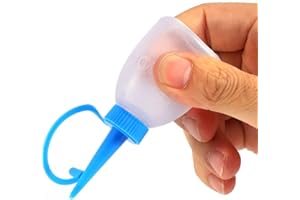 QIILU 6 szt. Worek 30 Ml Klej Przemysłowy Żel Olej Plastik Wyciśnij Pustą butelkę Butelka z Dozownikiem Igła Bezpieczeństwa Igła Butelka do Dozowania Kleju Igły Końcówka Kleju Końcówka