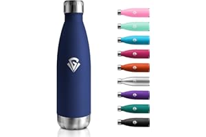 KOLLYKOLLA Borraccia Termica 500ml, Senza BPA, Bottiglia Acqua Riutilizzabile in Acciaio Inox, Doppia Parete Isolata, a Prova di Perdite, Bottiglia Termica per Bambini, Scuola, Ufficio, Viaggi, Sport, Campeggio