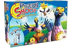 Splash Toys - Pigeon Shoot 4 Pigeons - Tir Aux Pigeons - Jeu de Tir Pour Enfants - 1 Carabine Et 4 Fléchettes En Mousse - Jouet Electronique - Idéal Pour L'intérieur et L'extérieur - A Partir de 6 ans
