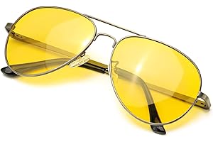 SODQW Lunette de Conduite Vision de Nuit Anti Eblouissement Polarisée- Jaune anti-éblouissement Lunettes - Protection UV400