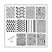 Produktbild MoYou Nails Square Image Plate 400 Optical Illusion and Abstract Designs Nail Accessories Stamping Nail Art Easy to Use on Gel or Natural Nails to Provide You a Beautiful and Fashionable French Manicure by MoYou Nails