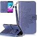 Produktbild Neu ISENPENK Samsung Galaxy A5(2016)/A5(2016) Duos/A510 hülle Leder [Lila] Wallet,Blume2 Samsung Galaxy A5(2016)/A5(2016) Duos/A510 Flip Case Tasche 3-in-1 Bookstyle Geldbörse Tasche,Muster Standfunktion Schutzhülle Tasche Credit Card Slots Case Leder