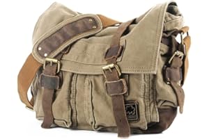 Eysee Schultertasche Herren Canvas-Umhängertasche Daypack für Alltag und Sport 35cm (L) X 30cm(H) X 10cm(W)