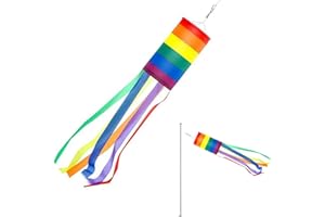 TUKNN Manche à Air Extérieure, Manches À Air pour Mât De Drapeau Extérieur, Décoration de Jardin Extérieure Colorée