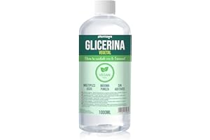 PLANTAWA Glycérine Végétale 1L | Glycérine Liquide Pour Faire Du Savon, Haute Pureté, Hydratant Naturel Cheveux et Peau, Sans Parfum Idéal Savons, Shampooings, Crèmes, Qualité Pharmaceutique