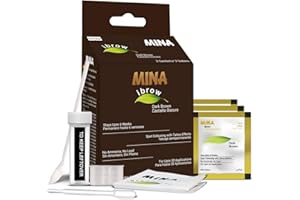 MINAIBROW Mina ibrow Hair Color Dark Brown|Natural Spot coloring Hair Tinting Powder, Water and Smudge Proof | No Ammonia, No Lead with 100% Gray Converge|Vegan and Cruelty free