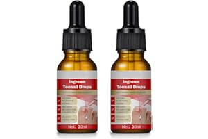 GOFLORDEN 2pc Ingrown Toenail Treatment - 60ml Ingrown Toenail - Cuticle Care Oils for Ingrown Toenails - Trimming Toenail Softening Drops Natural Ingrown Toenail Correction Treatment Fungal Nail Treatment