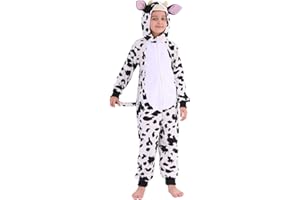 Sincere Party Cheetah, Monkey, Cow Unisex Kids Fleece Animal Onesie Costumes
