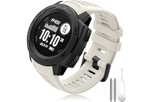 TOPSIC Correa para Garmin Instinct, Silicona Deportivo Pulsera 22mm Banda Reemplazo Pulsera para Garmin Instinct
