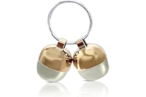 Hound & Yard Extra Loud Pair of Cat or Dog Brass Silver Bells Collar Charm Handmade Pet Tracker Tracking Acorn Falconry (Medium)