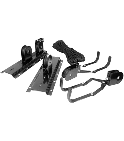 Sollevatore Biciclette Per Soffitto Recalma - Portata 60kg, Per Garage, Con Ganci In Gomma, Fino A 4m - Foto 10